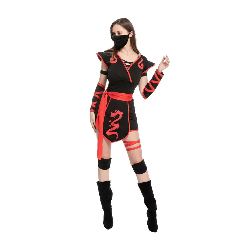 Ninja Short Pants Costume for Women - Adult