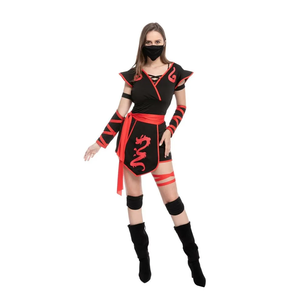 Ninja Short Pants Costume for Women - Adult