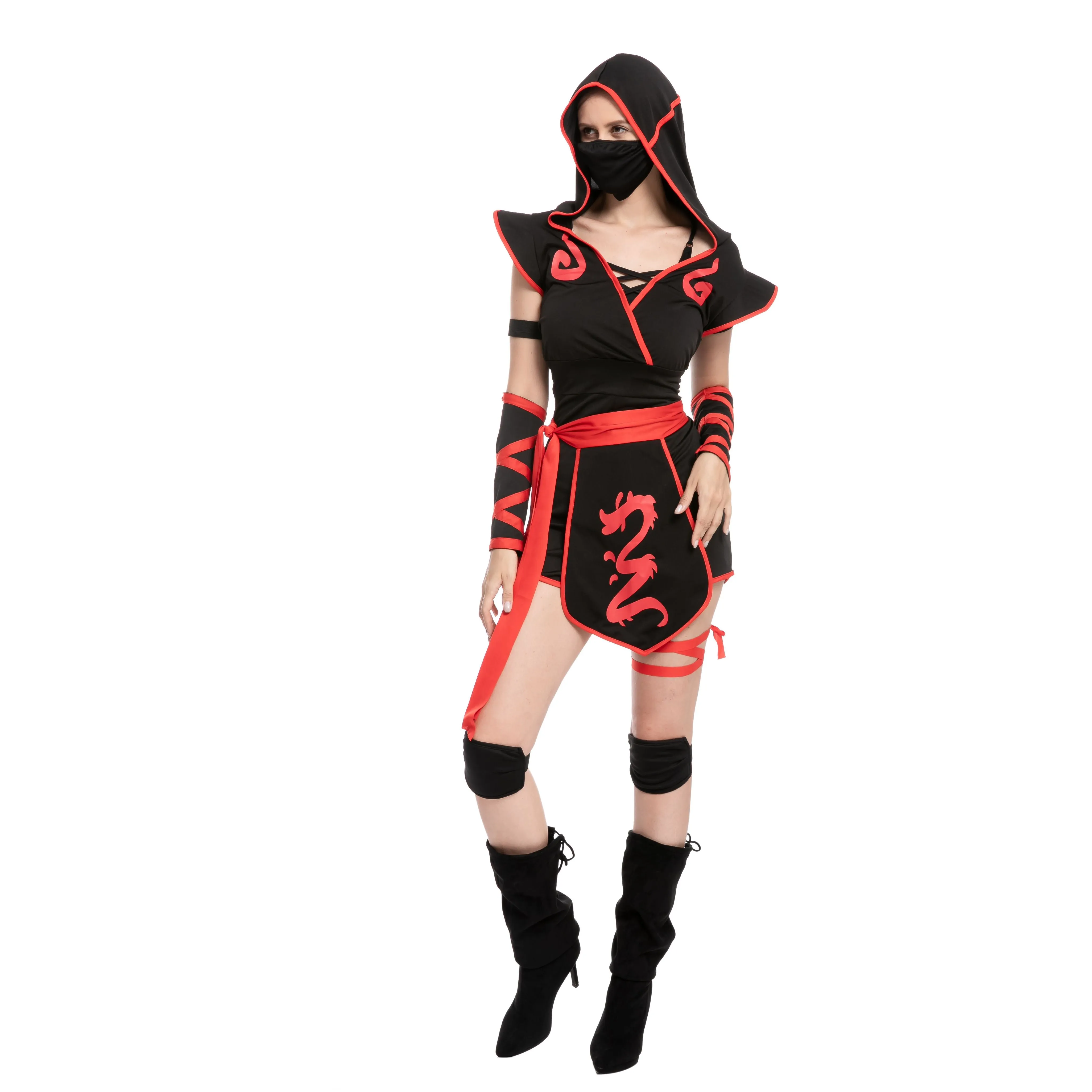 Ninja Short Pants Costume for Women - Adult