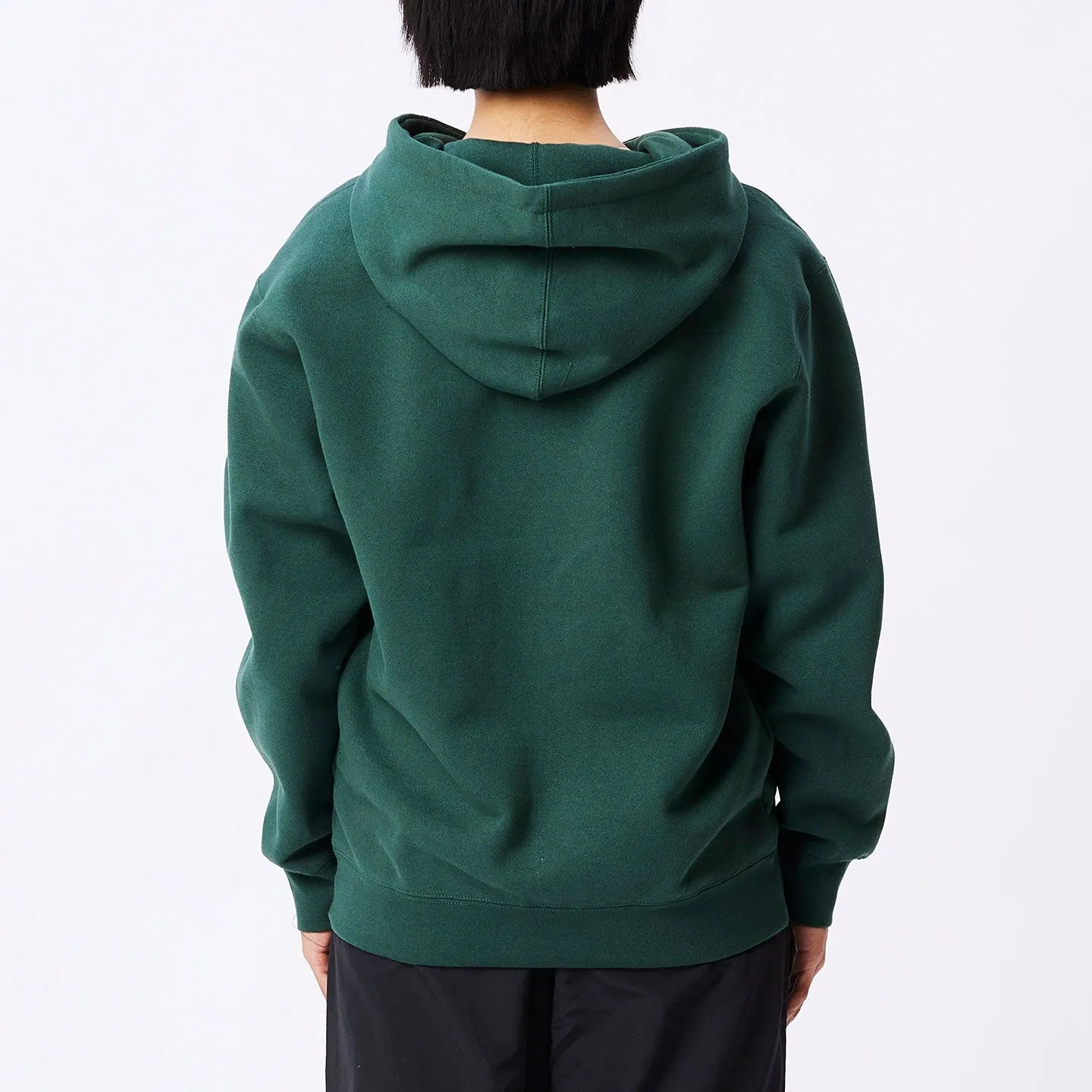 Obey OG Type Pullover Hoodie - Dark Cedar