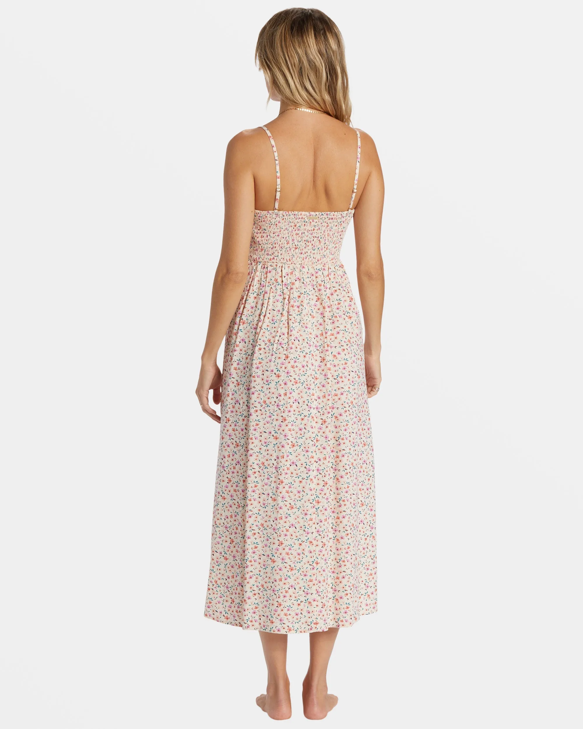 Off The Coast Midi Dress - White Cap