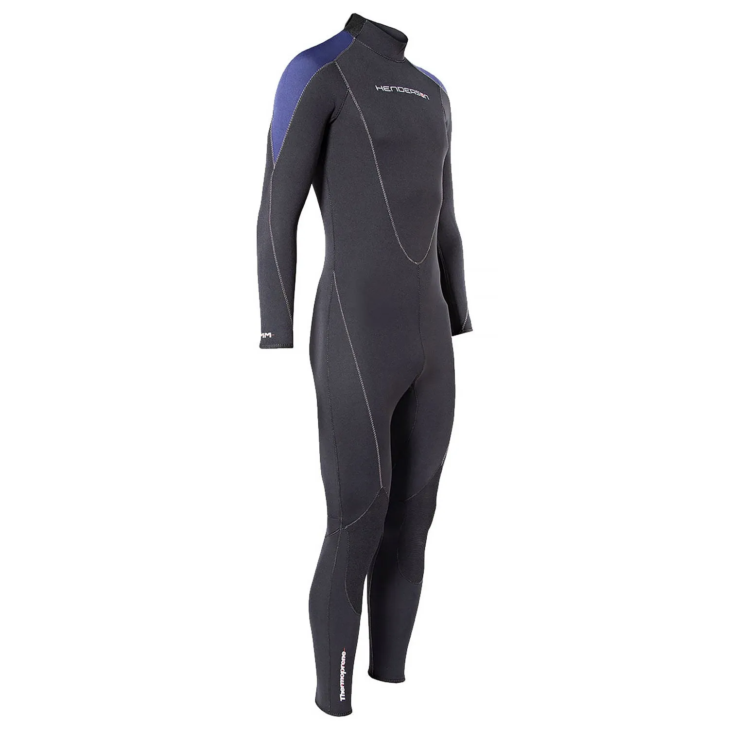 Open Box Henderson Man Thermoprene Jumpsuit (Back Zip) 5mm Scuba Wetsuit - Black / Blue - Small