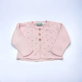 Open Weave Pink Cardigan