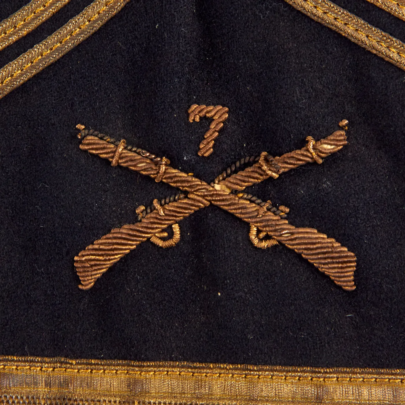 Original U.S. Philippine-American War US Army 7th Infantry Regiment Major’s Frock Coat Featuring Indian Service Button