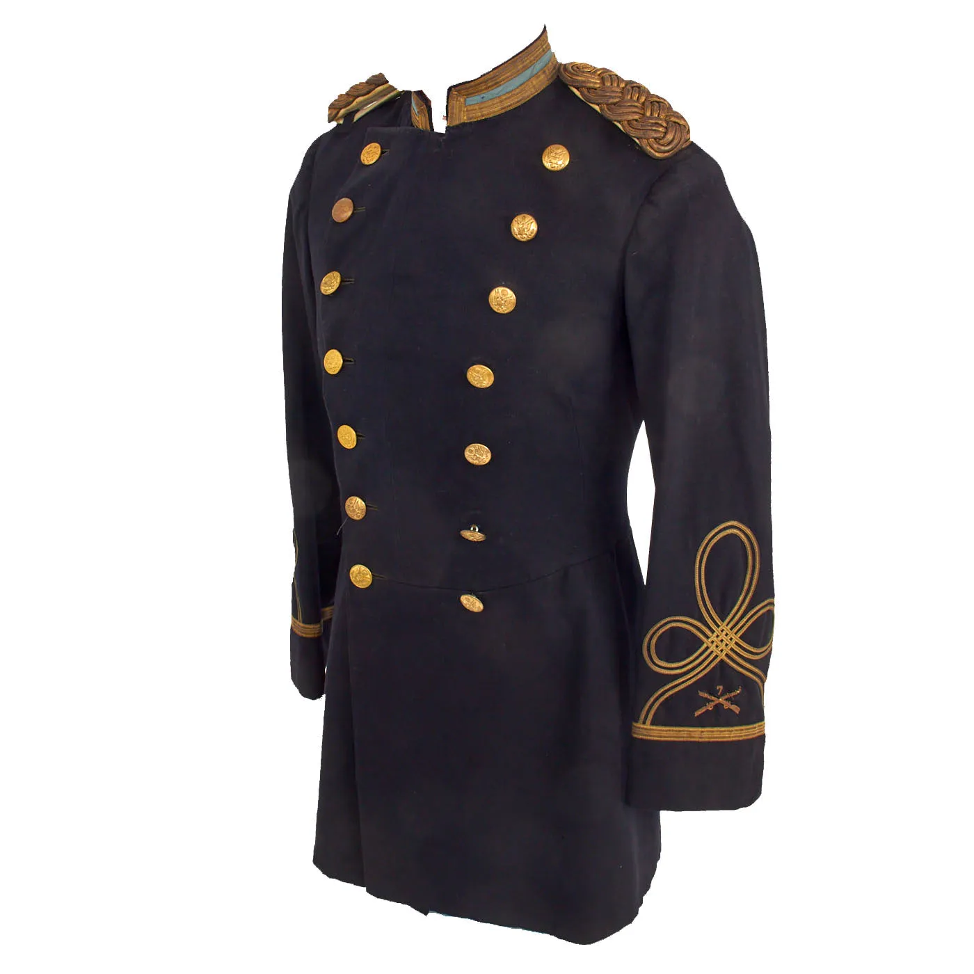 Original U.S. Philippine-American War US Army 7th Infantry Regiment Major’s Frock Coat Featuring Indian Service Button