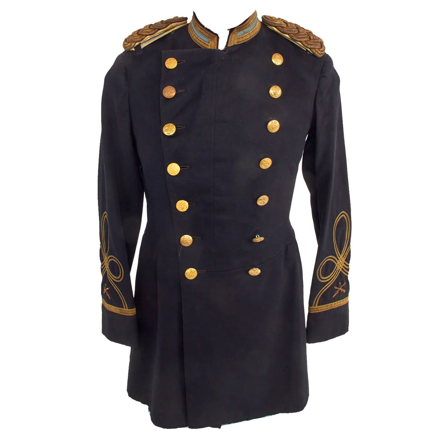 Original U.S. Philippine-American War US Army 7th Infantry Regiment Major’s Frock Coat Featuring Indian Service Button