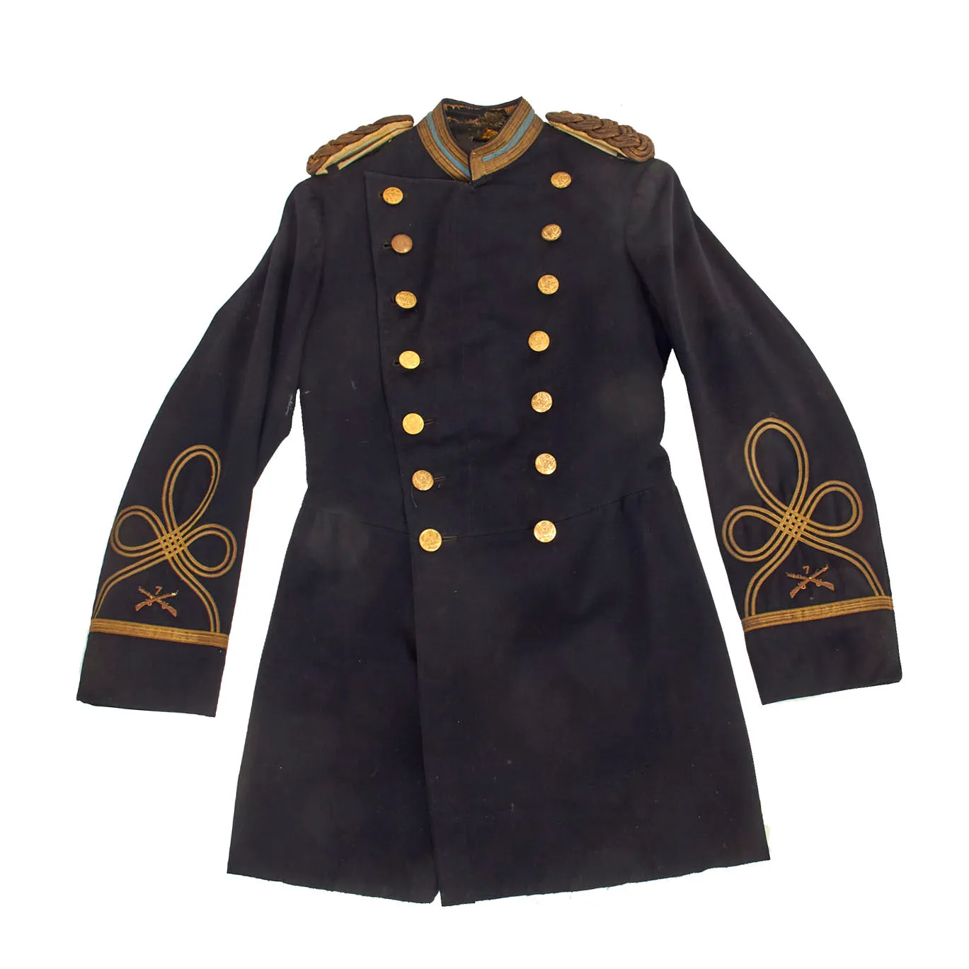 Original U.S. Philippine-American War US Army 7th Infantry Regiment Major’s Frock Coat Featuring Indian Service Button