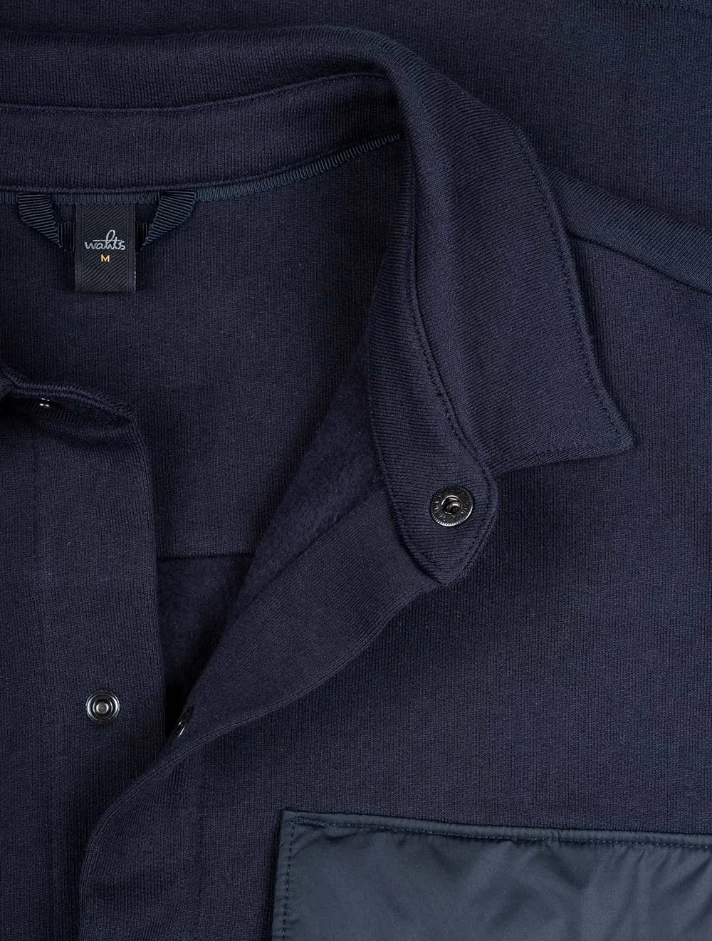 Patton Sweat Shirt Jacket Dark Navy