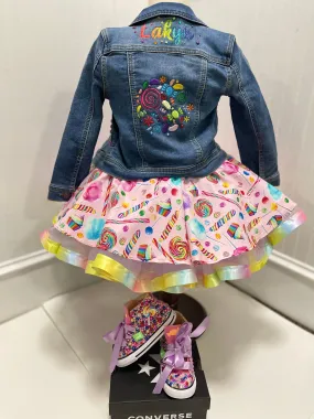 Personalized Candy Jean Jacket