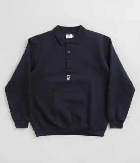 Poetic Collective Heavy Polo Sweatshirt - Dark Navy