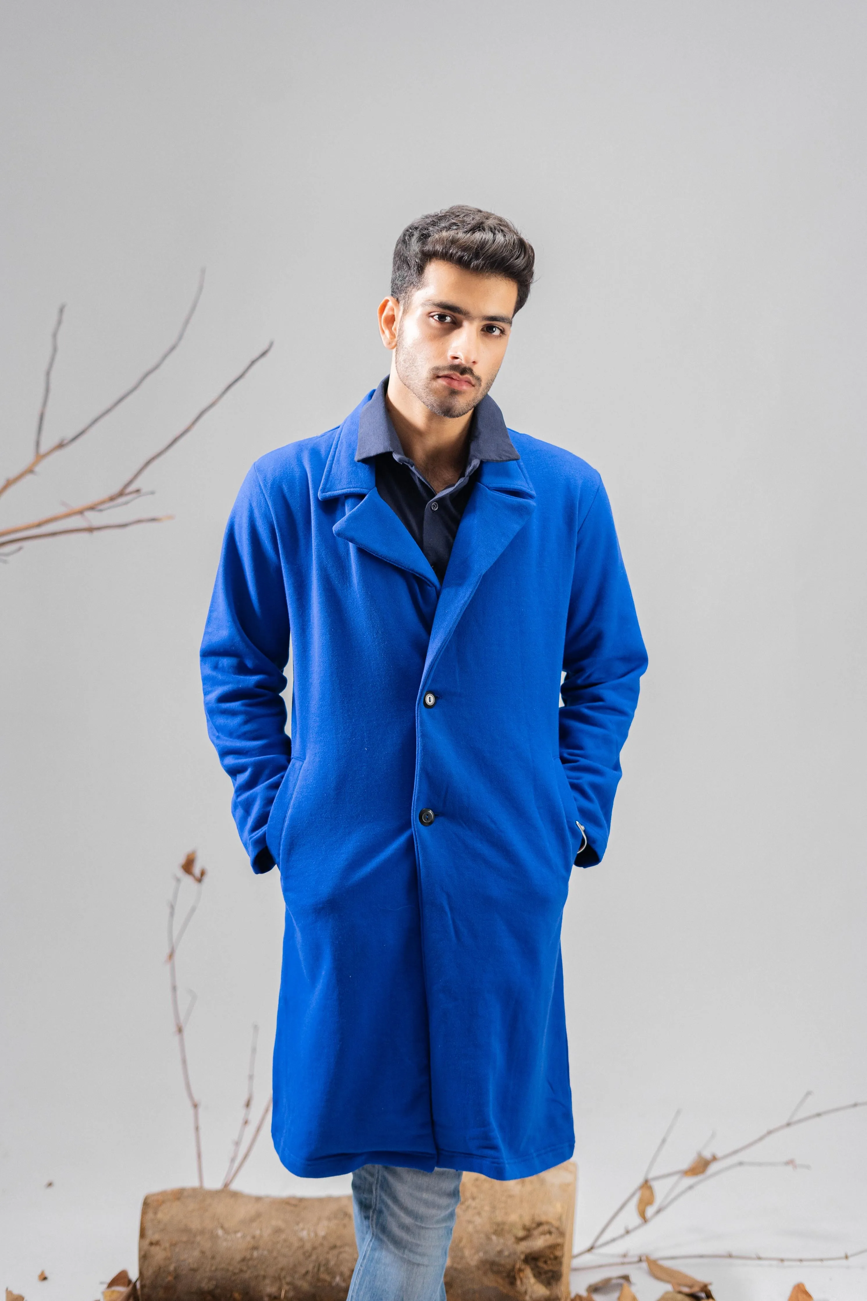 Polo Republica Men's Winter Fleece Long Coat