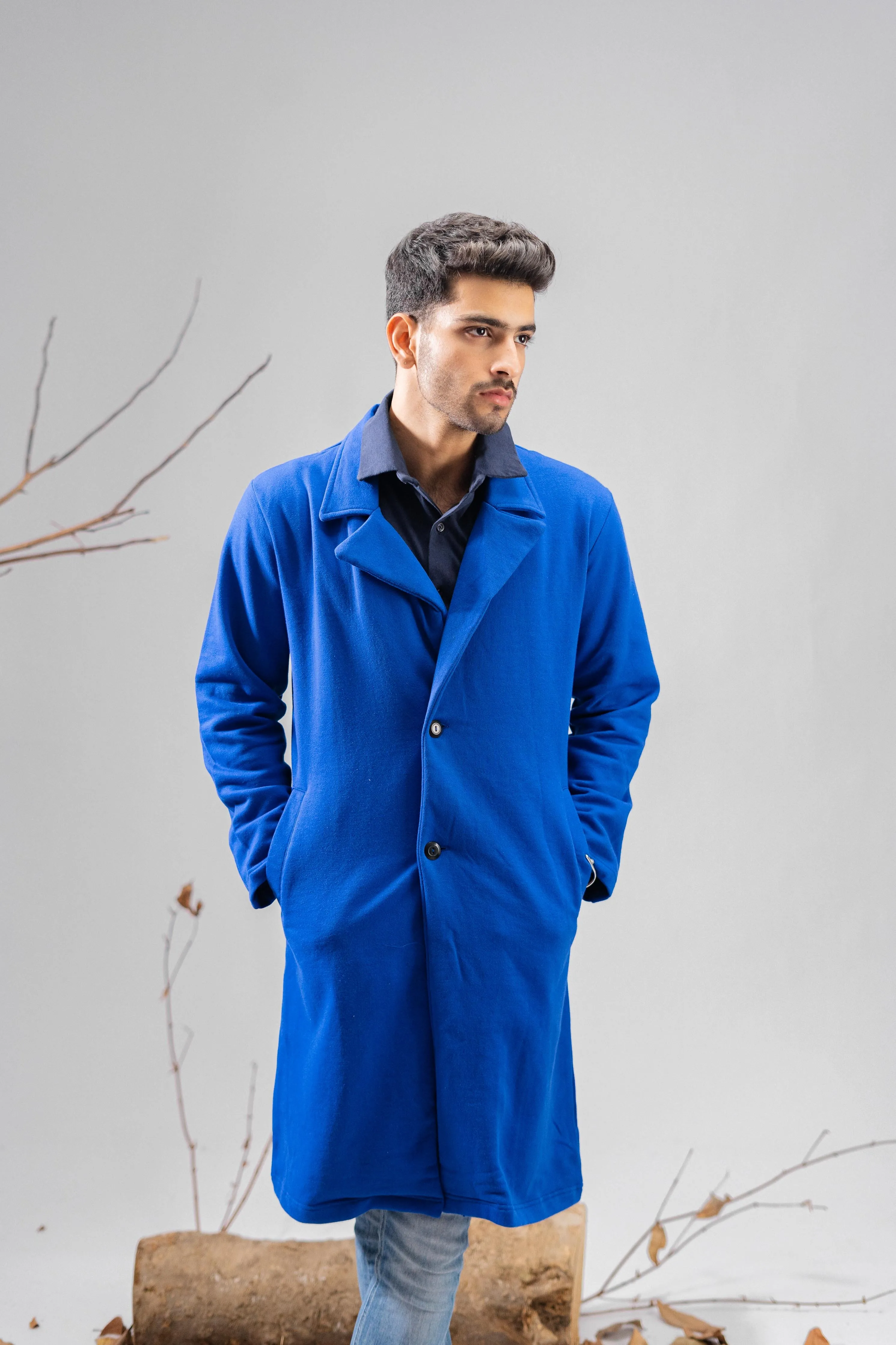 Polo Republica Men's Winter Fleece Long Coat