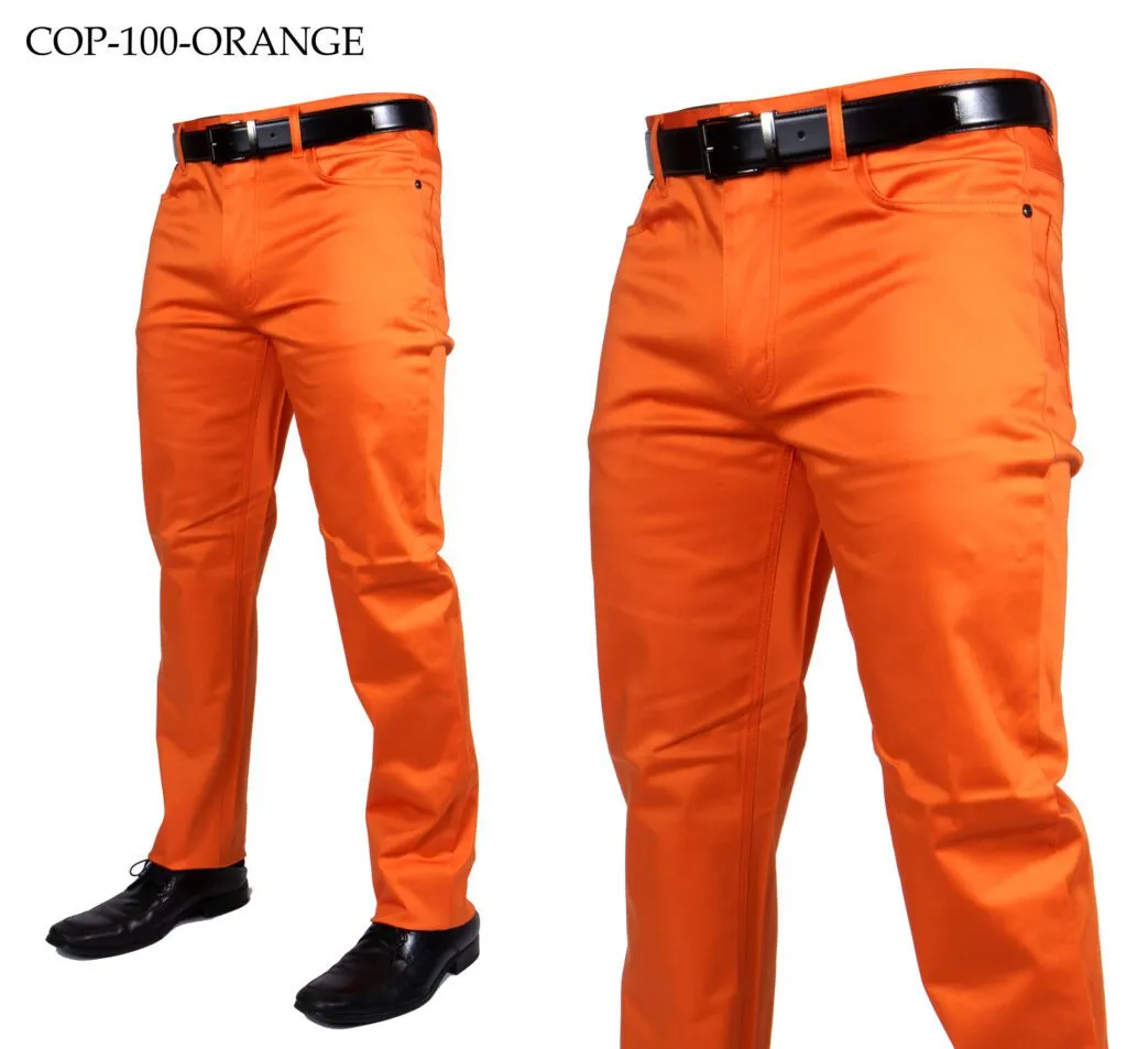 Prestige Men's Orange High-end Pants