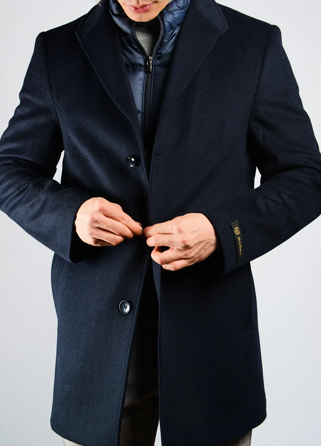 Preston Brushed Coat w/Shoulder Stitch Placket