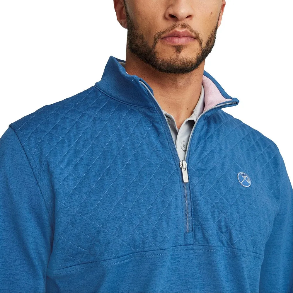 Puma AP CLOUDSPUN Castle Golf Quarter-Zip - Lake Blue Heather