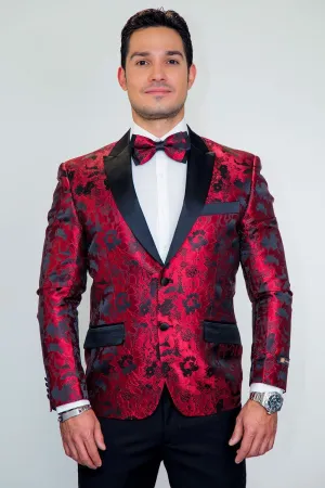 "Amsterdam" Red Tuxedo Jacket