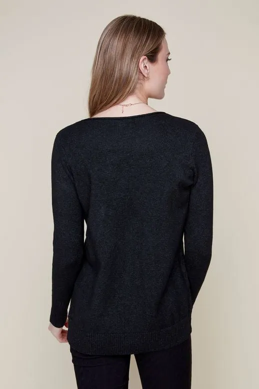 Renuar Round Neck Sweater Black