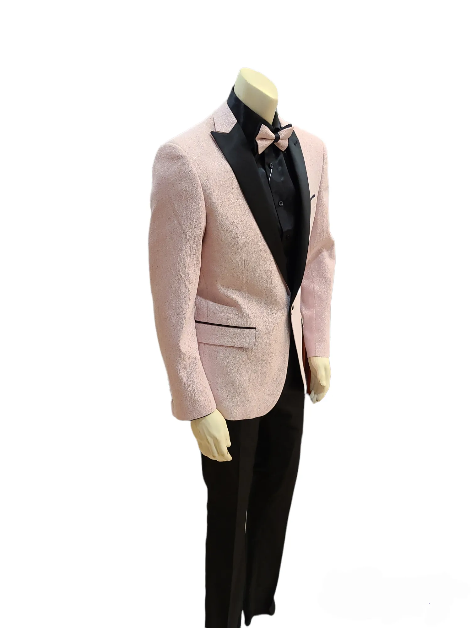 Retro Paris Slim suit with matching Bow tie