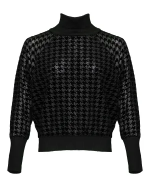 Richard Houndstooth Turtleneck