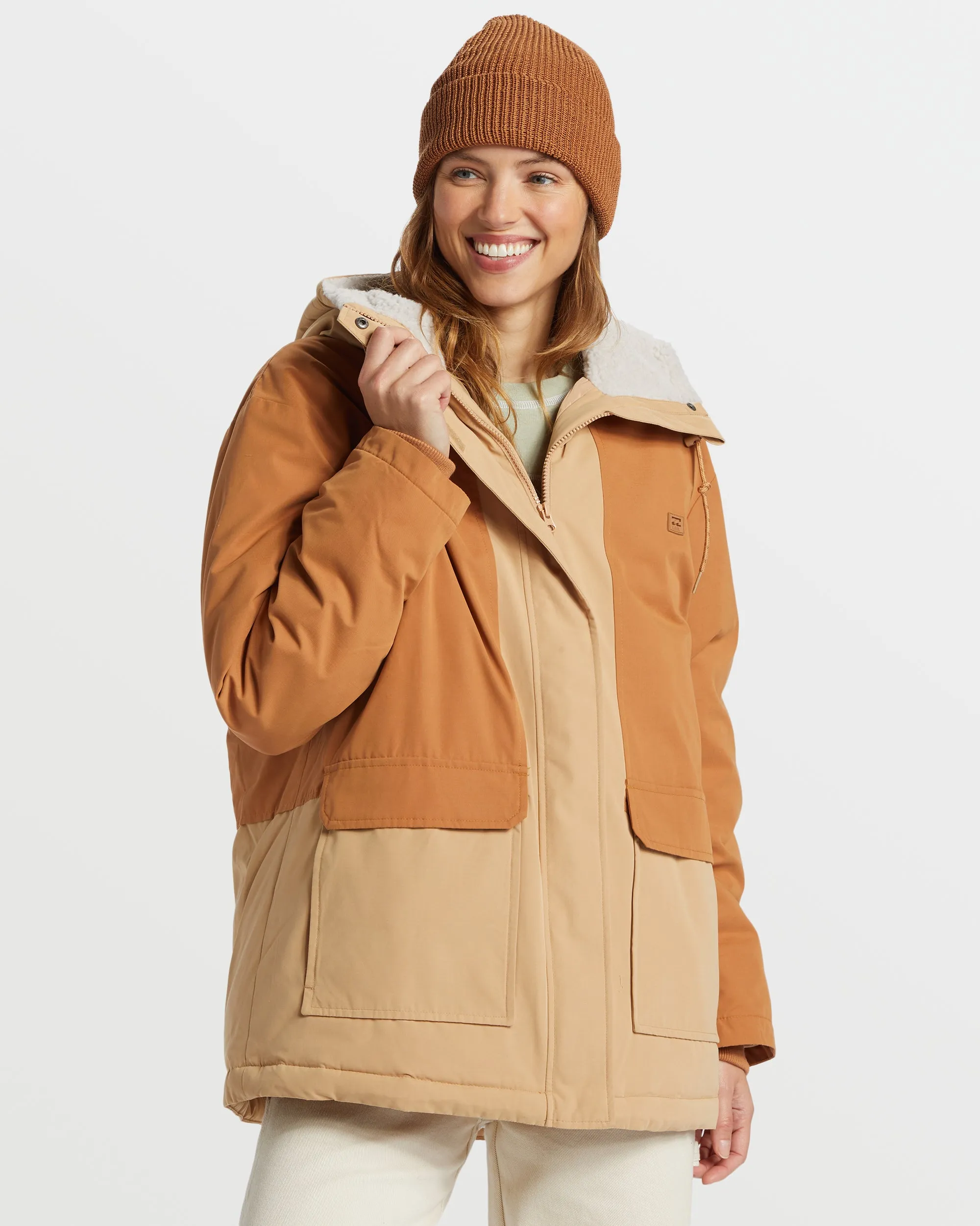 Road To Laguna Hooded Parka Jacket - Wet Sand