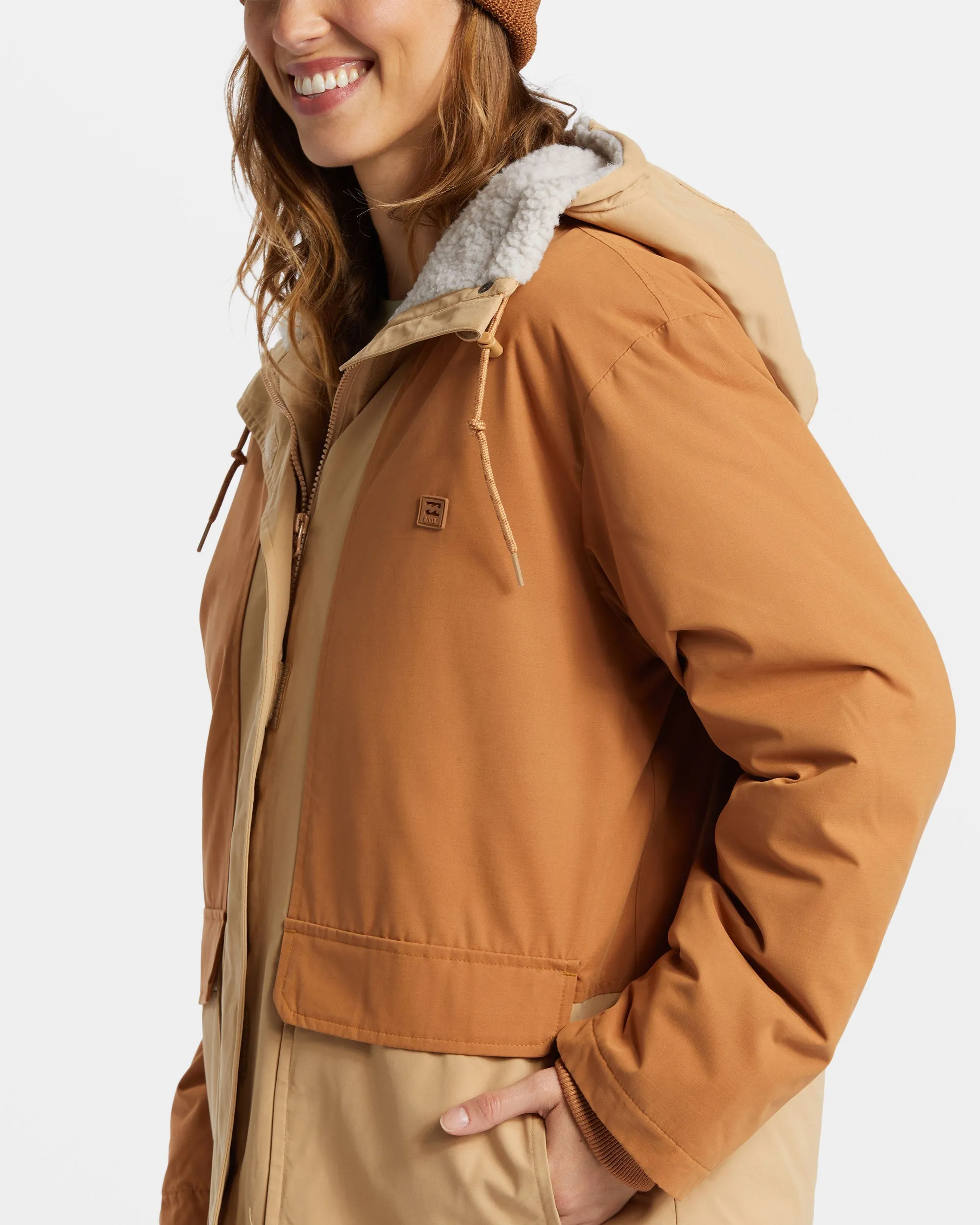 Road To Laguna Hooded Parka Jacket - Wet Sand