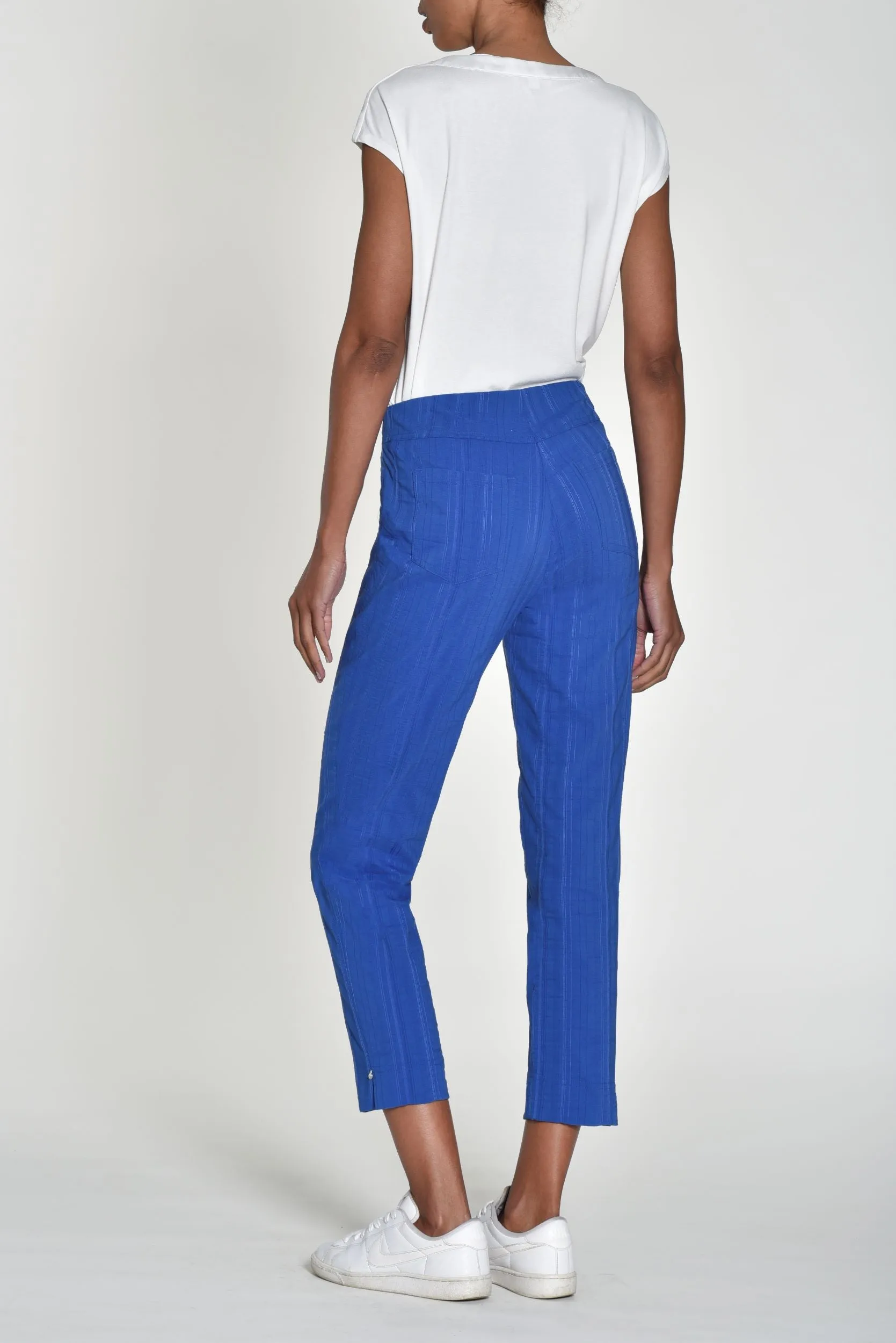 Robell Seersucker Bella Cotton Rich Trousers. All Colours 52642