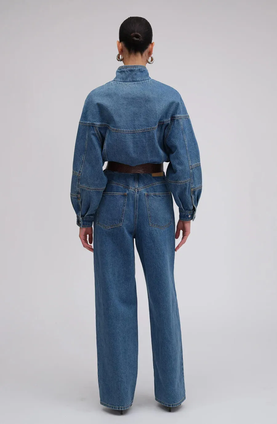 Ronny Kobo Jumpsuit  "Eugene" in Lightwash Blue denim