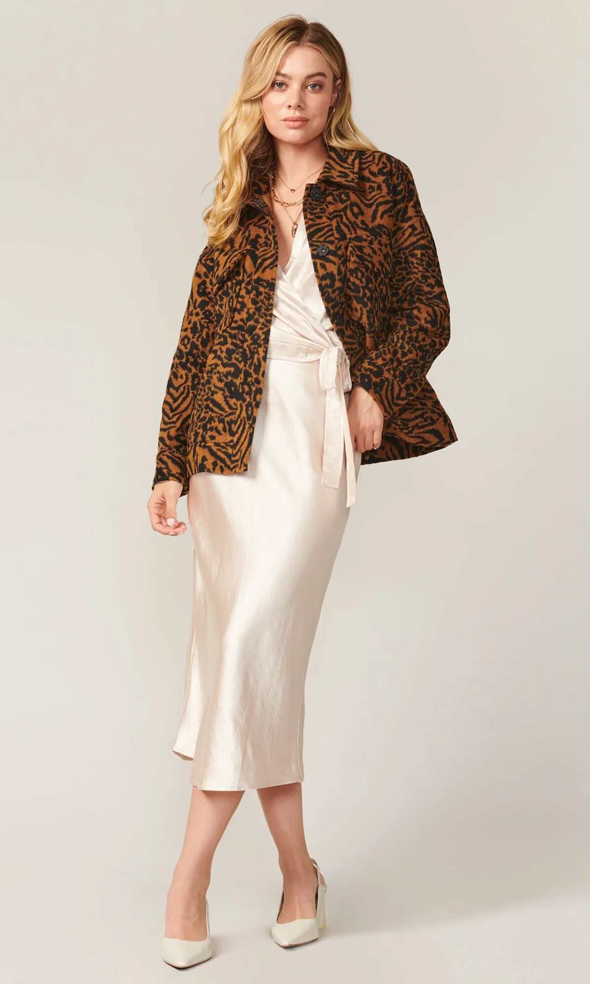 Sammie Oversized Leopard Jacket