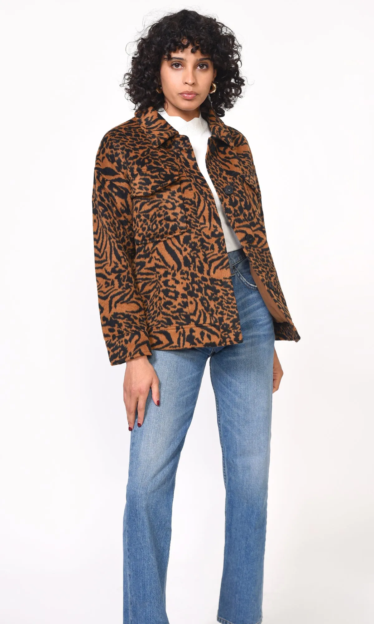 Sammie Oversized Leopard Jacket