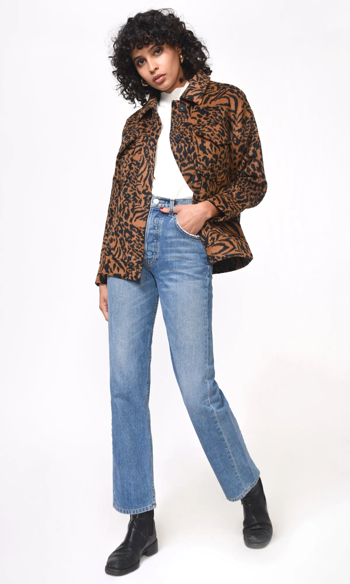 Sammie Oversized Leopard Jacket