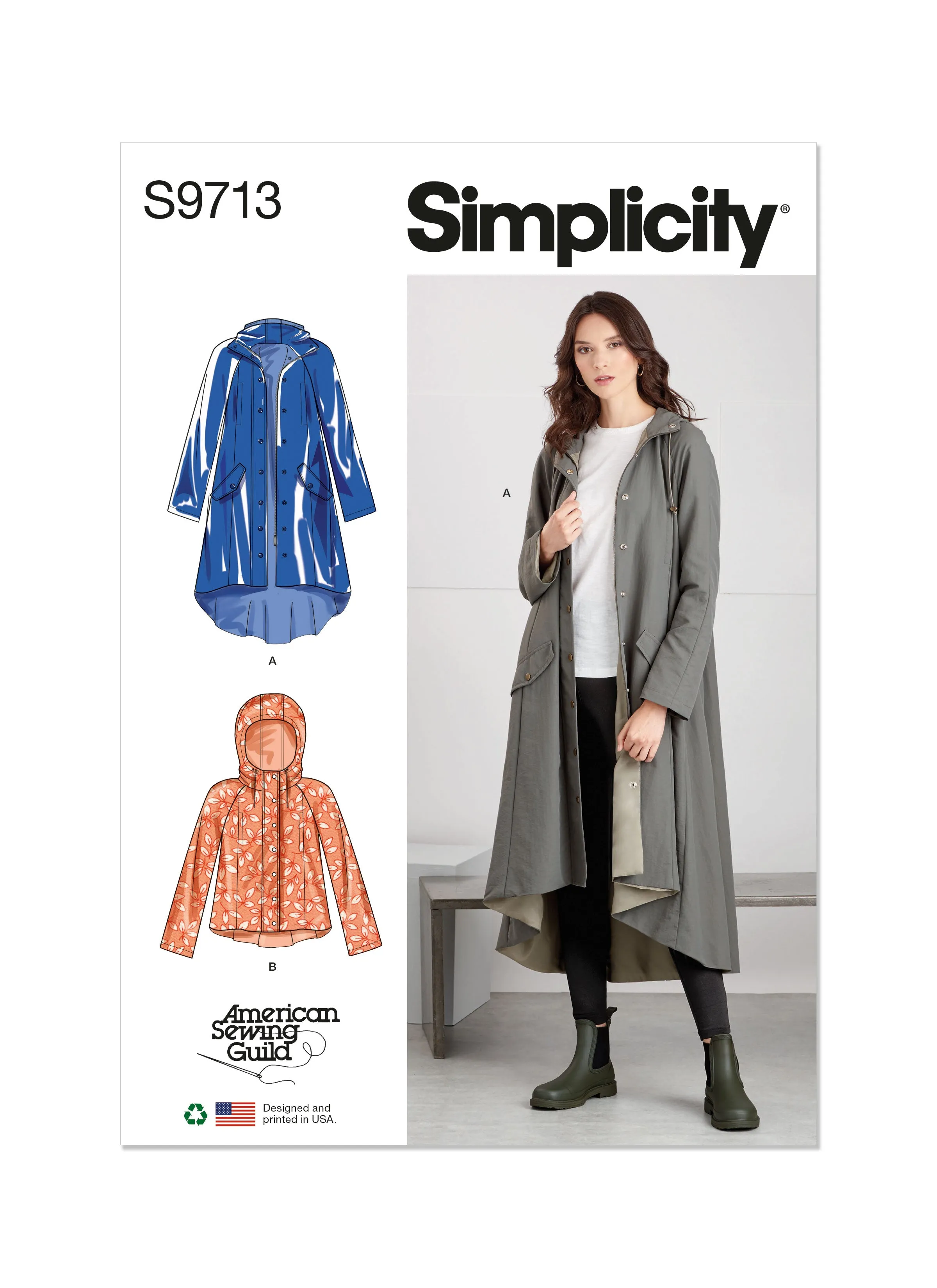 Simplicity Pattern S9713 Misses Jacket/Coat