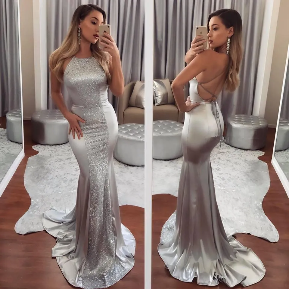 Sleeveless Backless Bodycon Evening Party Maxi Long Dress