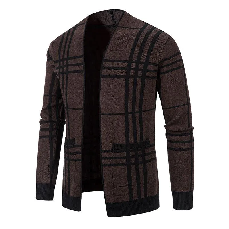 Slim Fit Fashion Personality Men's Sweaters Coat