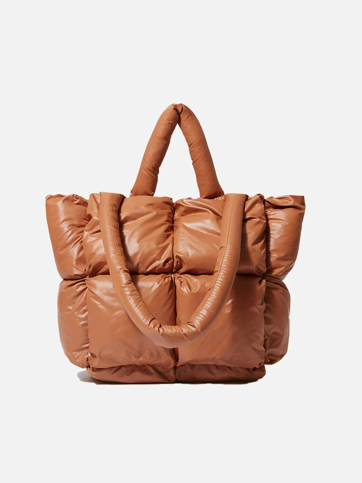 Solid Color Down-Filled Quilted Bag