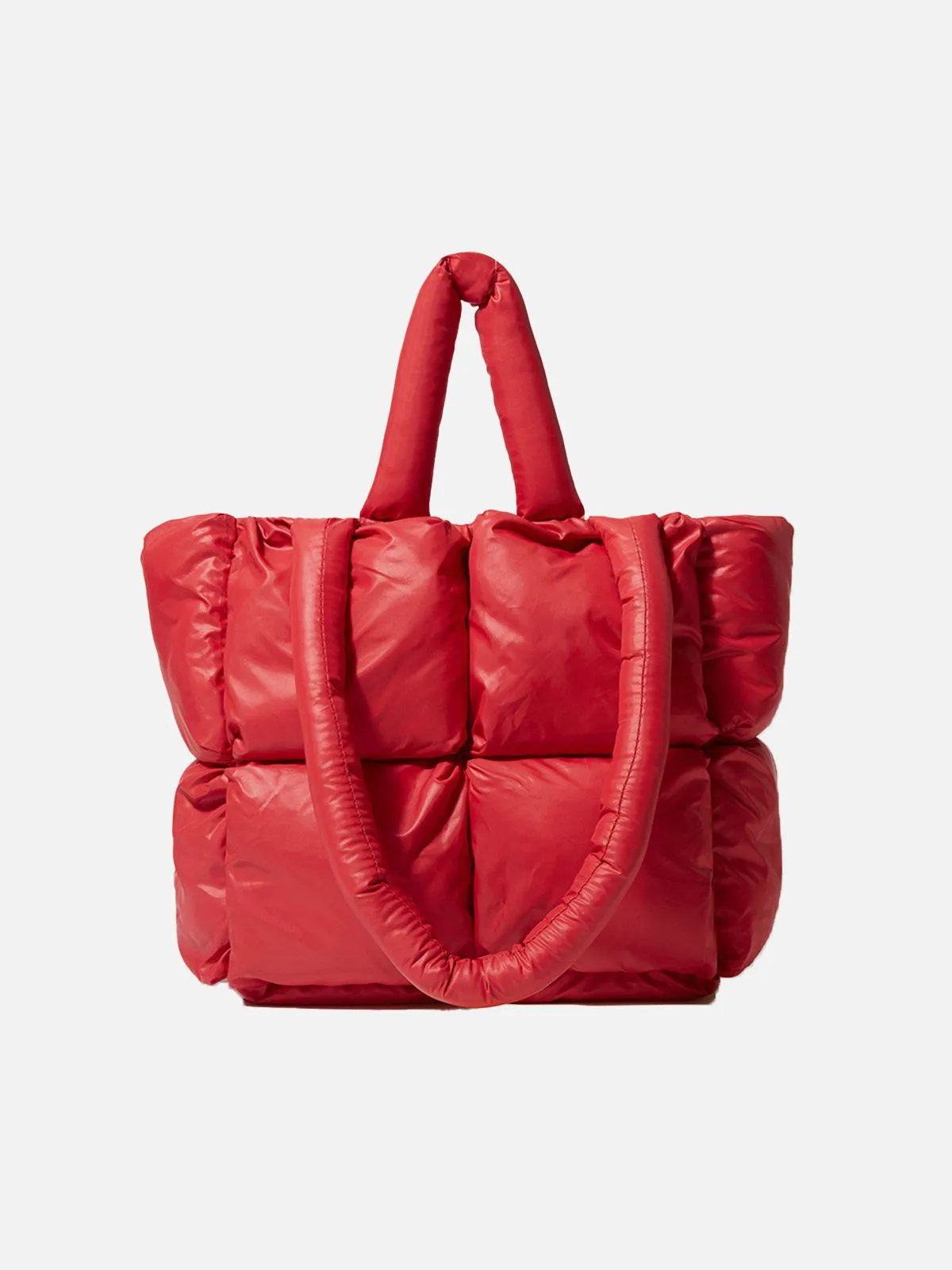 Solid Color Down-Filled Quilted Bag