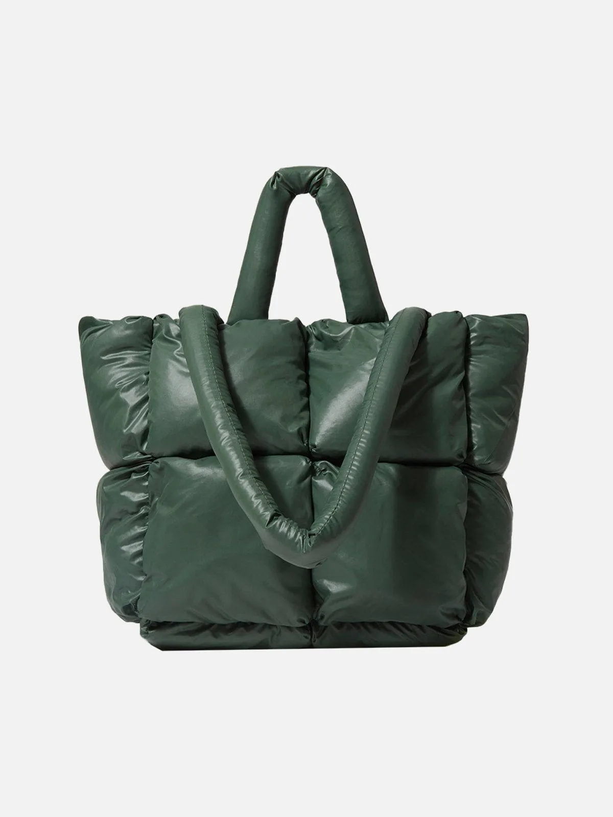 Solid Color Down-Filled Quilted Bag