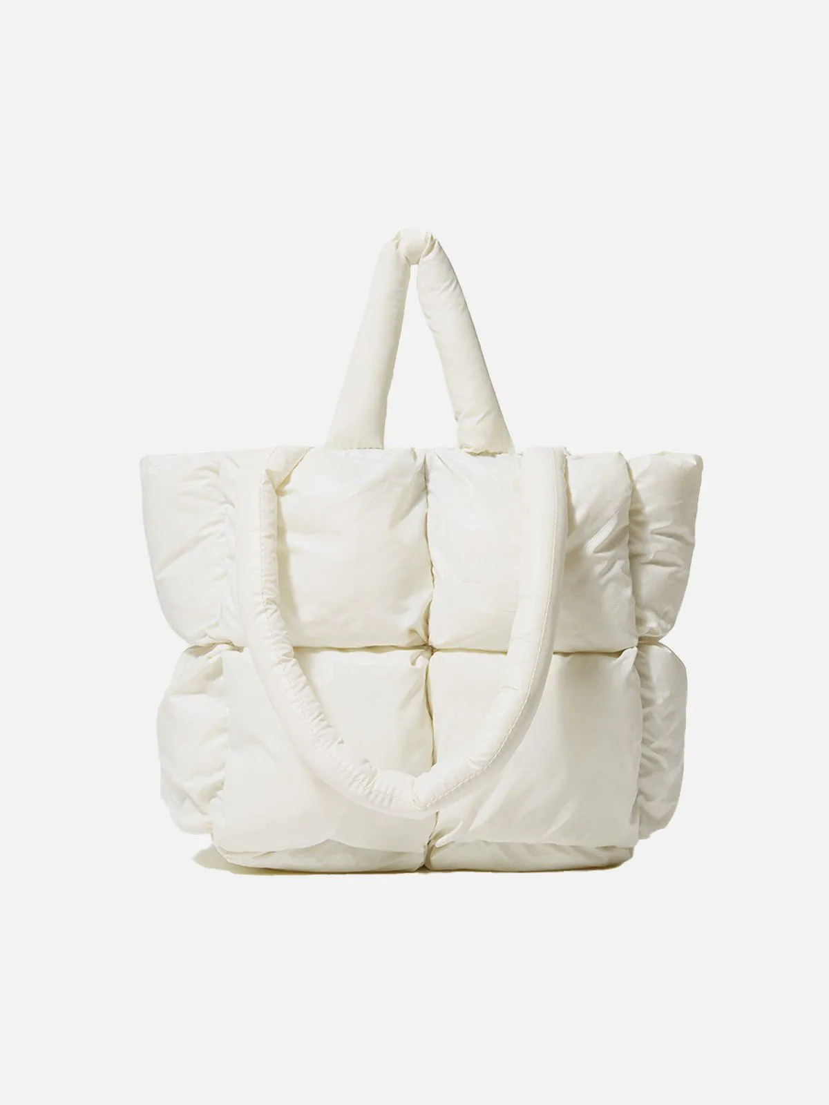 Solid Color Down-Filled Quilted Bag