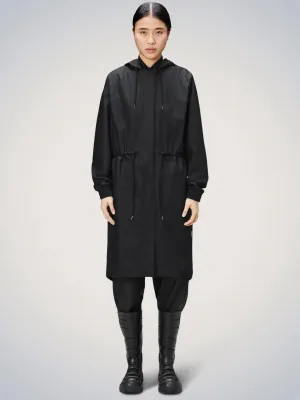 String Rain Parka Black