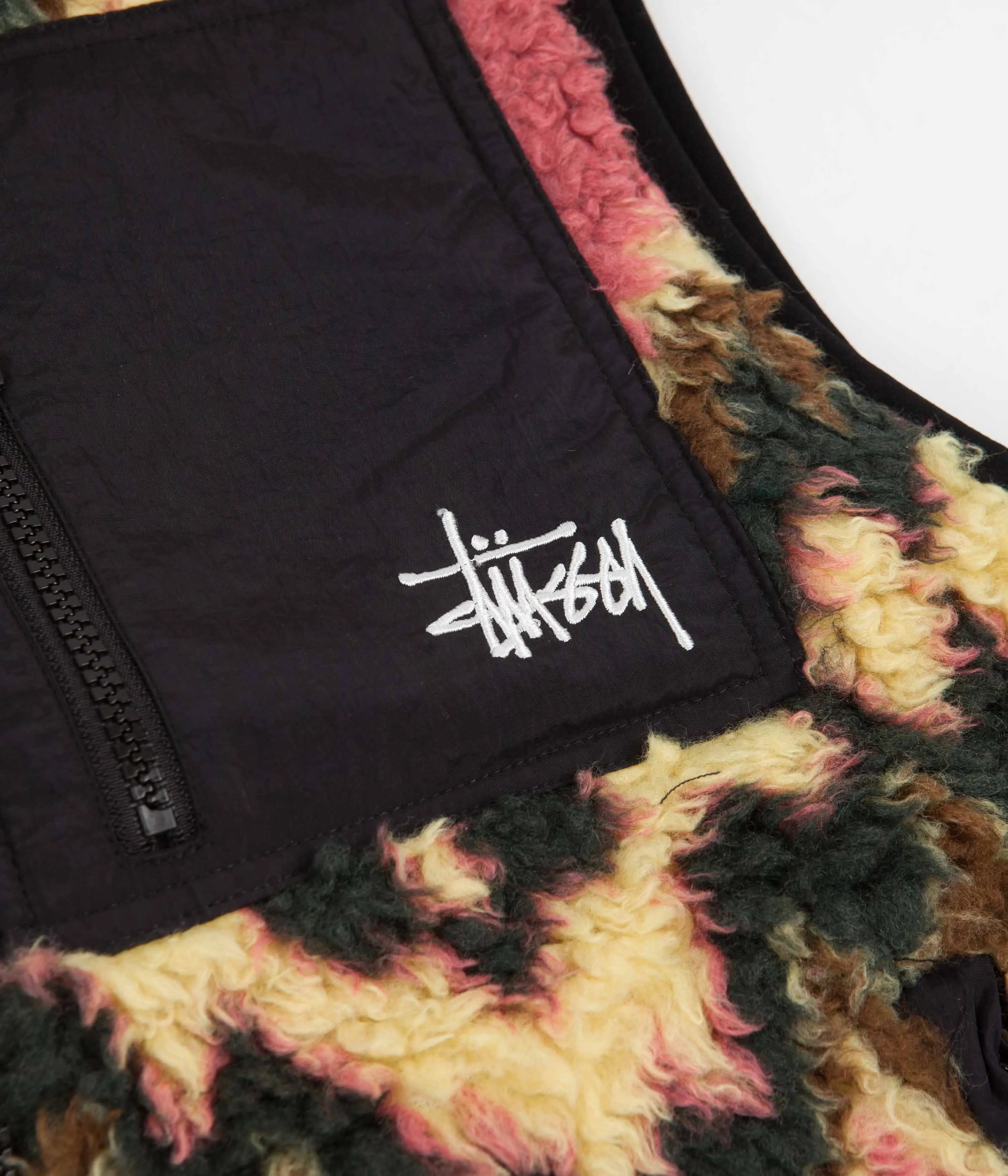 Stussy Fillmore Sherpa Vest - Mustard