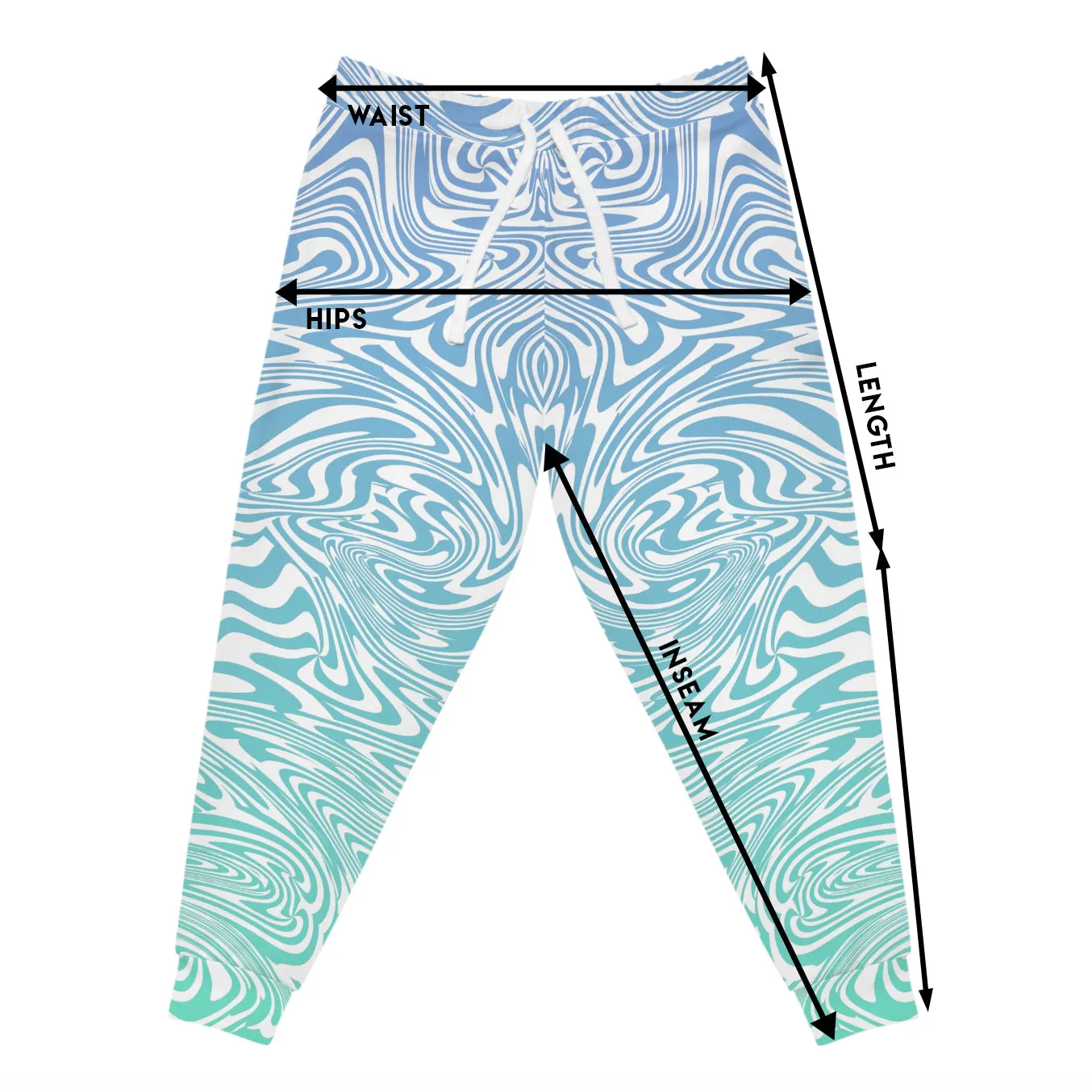 Swirls Collection - Aqua Twirl JOGGERS