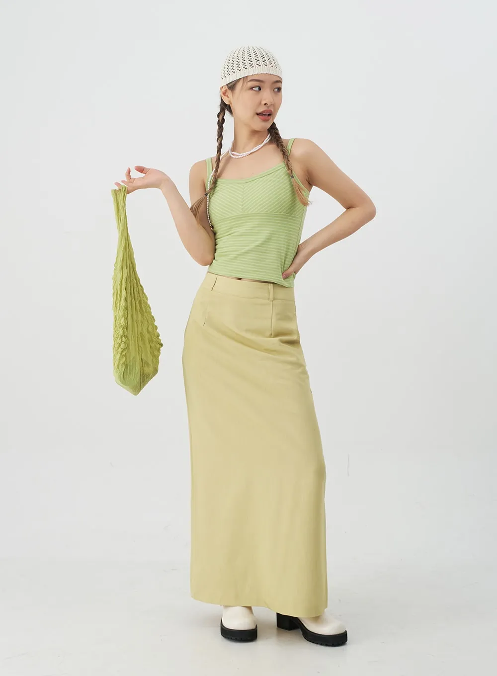 Tailored Maxi Skirt CJ08