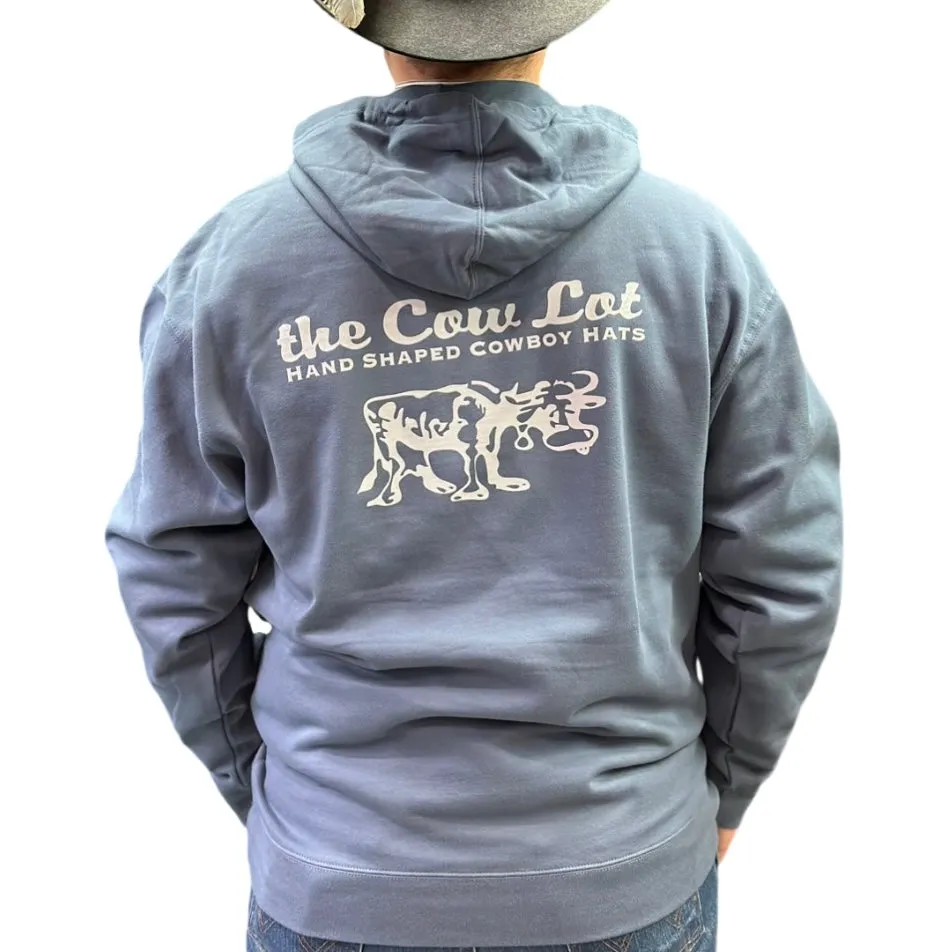 The Cow Lot Pullover Hoodie | Storm Blue