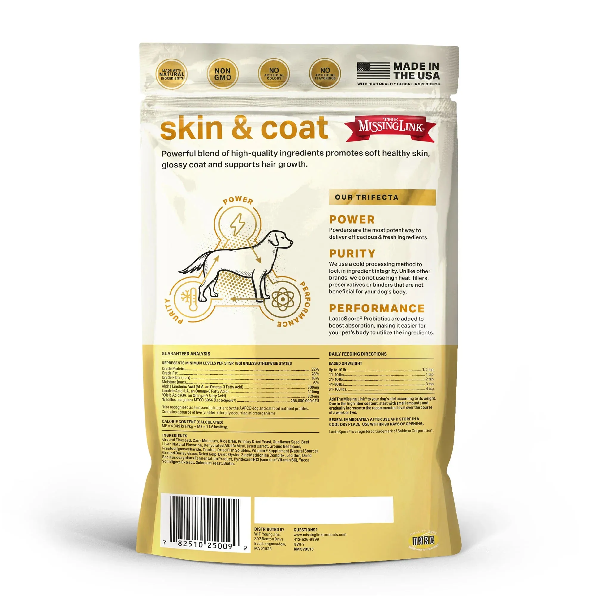 The Missing Link® Original Skin & Coat Powder Supplement for All Adult Dogs