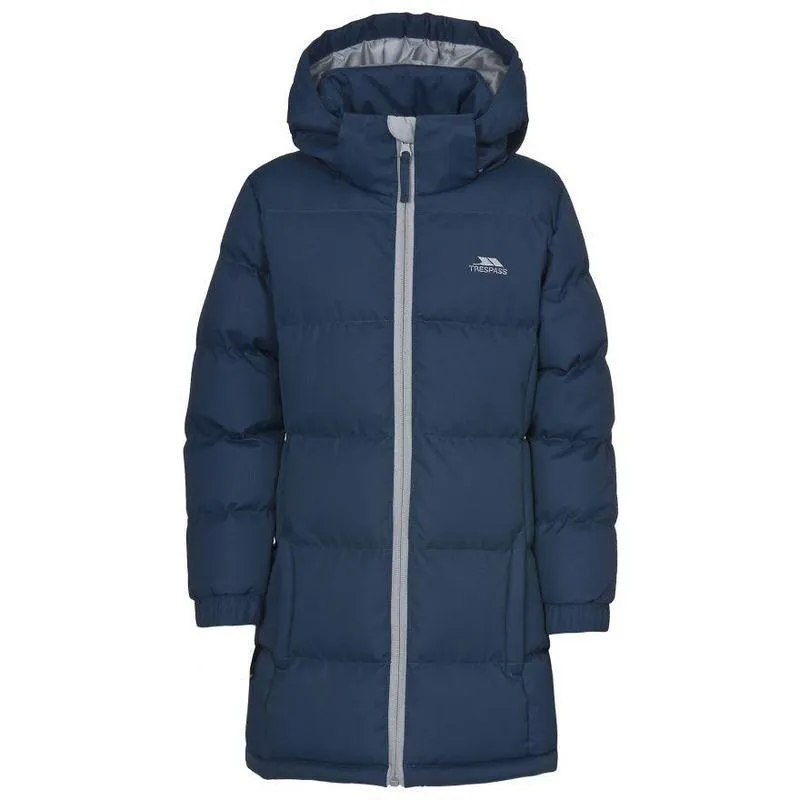 Trespass Tiffy Children's Waterproof Padded Coat - Navy Tone