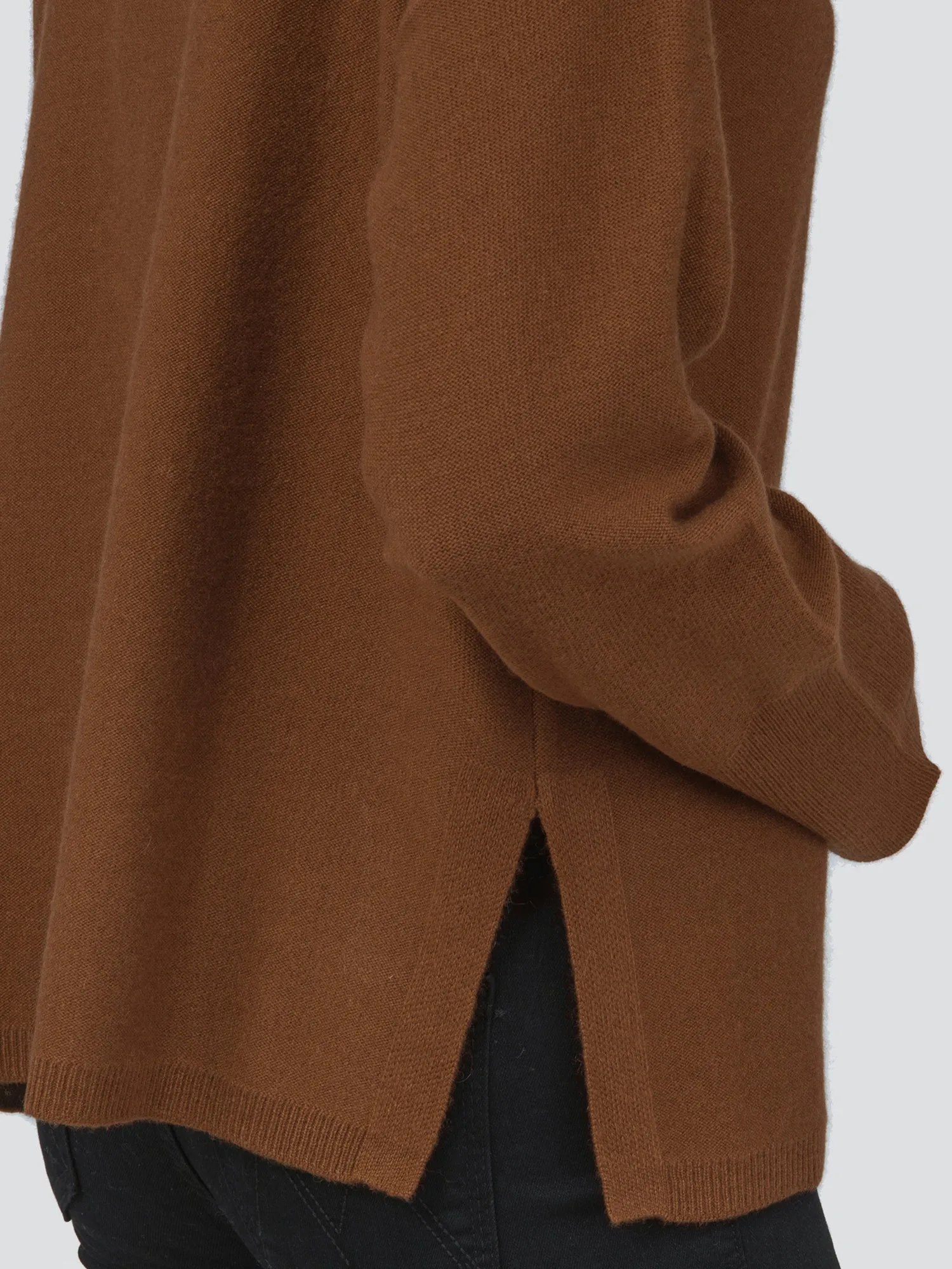 Turtleneck Loosefit Tunic_Deep Camel