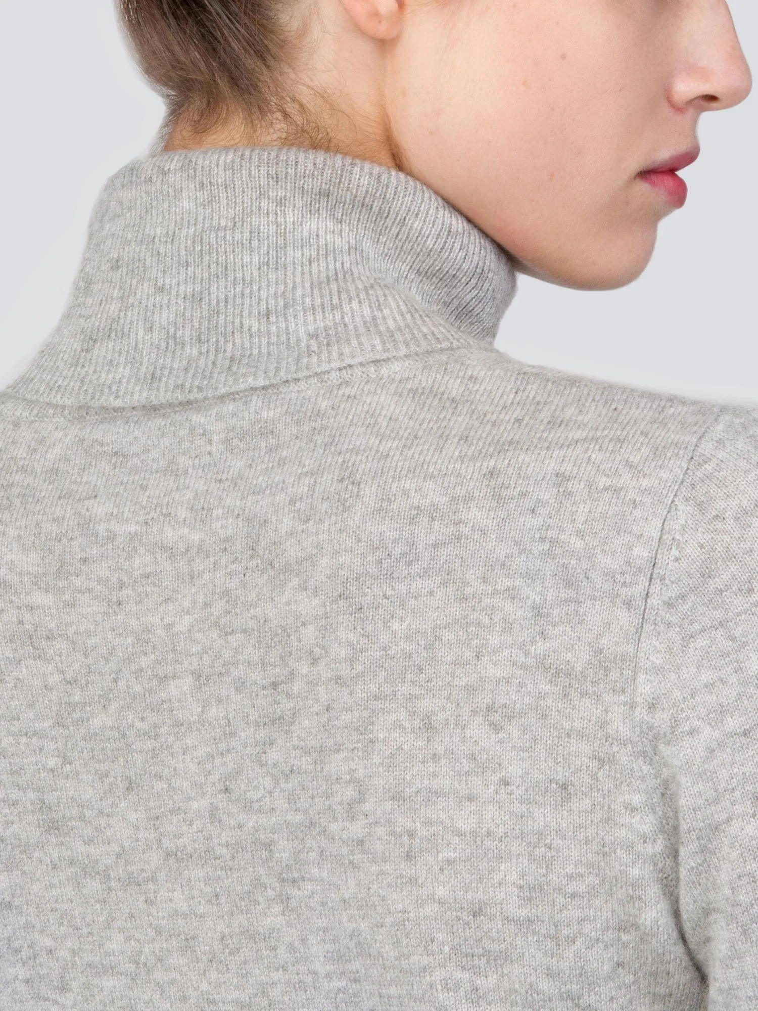 Turtleneck Slimfit Sweater_CB_Light Grey/Baby Blue