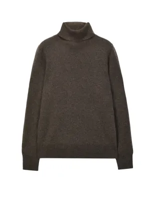 Turtleneck Slimfit Sweater_Cocoa Brown