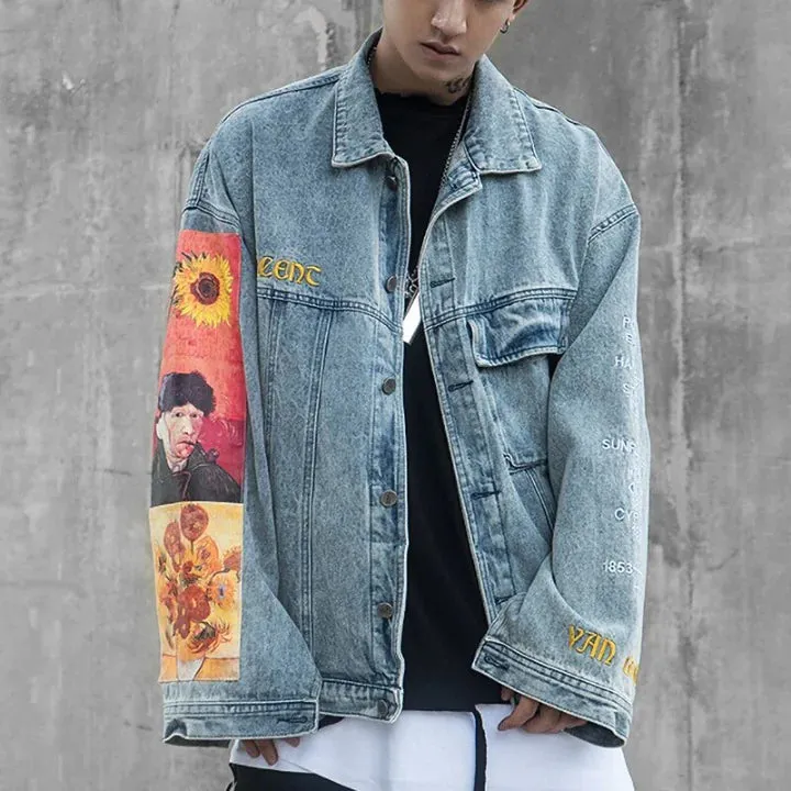 Van Gogh Dates Denim Jacket