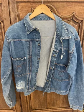 Vintage dark wash denim jacket