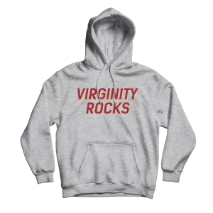 Virginity Rocks Heather Grey Hoodie